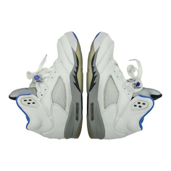 Nike Air Jordan 5 Retro Boys Size 4.5Y White Athletic Shoes Sneakers 440888-140 - Picture 11 of 13